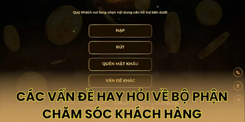 Các vấn đề hay hỏi về bộ phận chăm sóc khách hàng